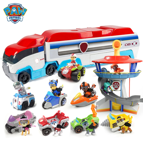 Pat' patrouille sauvetage Bus chien Patrulla canina jouets Anime véhicule  voiture en plastique jouet figurine modèle anniversaire cadeaux jouet pour  enfant - Historique des prix et avis