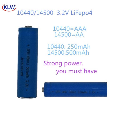 AA AAA Rechargeable 3.2V LiFePo4 10440 14500 Batteries avec 2 fentes chargeur Intelligent chargeur Intelligent Batteries pour appareils photo ► Photo 1/6