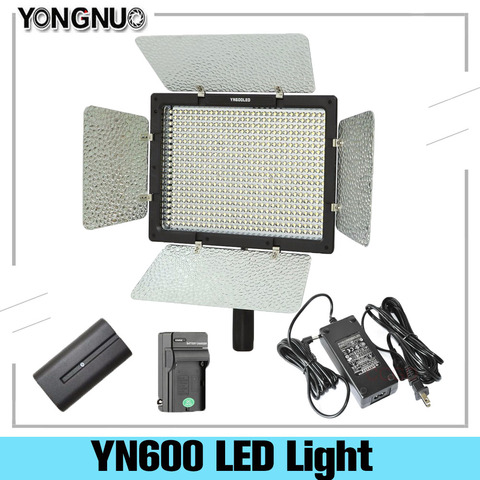 YONGNUO YN600 YN-600 LED lumière vidéo 3200k-5500k/5500k température de couleur réglable 600 LEDs pour Canon Nikon caméra caméscope ► Photo 1/6