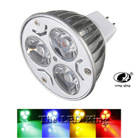 Spot lumineux Super brillant MR16 LED, lumière à intensité réglable, lumière à intensité réglable, rouge/vert/bleu, 15/12/9W, dc 12/220V, LED, livraison gratuite ► Photo 1/6