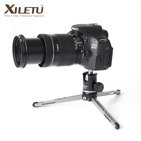 XILETU MT26 + XT15 support de bureau à roulement élevé Mini trépied de dessus de table et rotule pour appareil photo reflex numérique Smartphone sans miroir ► Photo 1/6