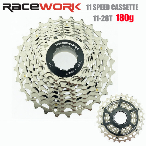 RACEWORK – Cassette de vélo de route ultralégère à 11 vitesses, volant d'inertie 180g, 11-25T 28T, pour shimano R9100 SRAM RED ► Photo 1/6