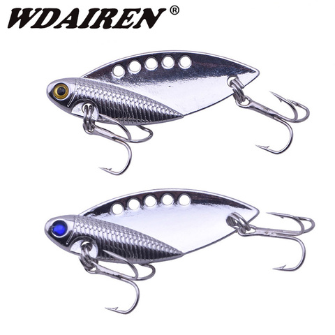 WDAIREN Naufrage Rapide Métal VIB Crankbait 11g Treble Crochets Vibration Leurre De Pêche Leurre Cuillère En Métal Paillettes Toute L'eau WD-237 ► Photo 1/6