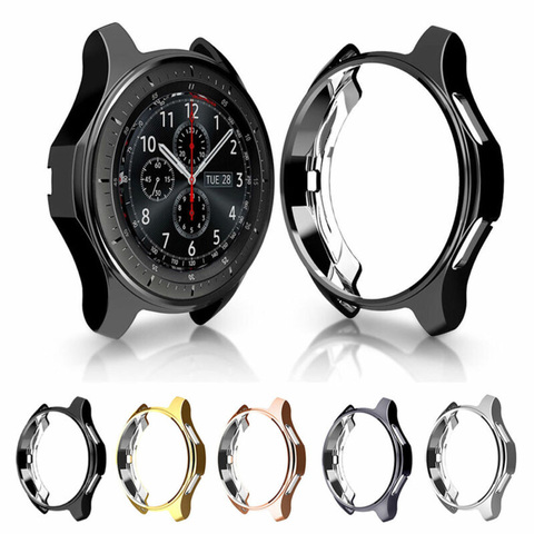 Étui de protection pour Samsung Galaxy montre 46mm 42mm bande engrenage S3 frontier montre intelligente remplacement coque de protection tout autour de TPU 22mm ► Photo 1/6