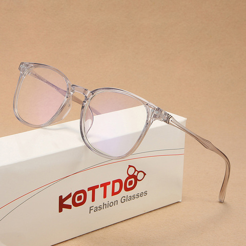 KOTTDO-monture de lunettes en plastique pour femmes, monture rétro pour hommes, transparente, monture d'ordinateur optique-lunetterie Oculos ► Photo 1/6