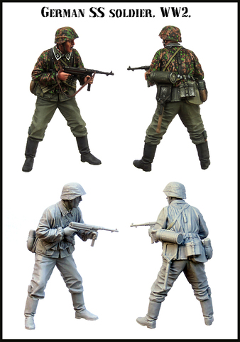 Figurines résine non assemblées, échelle 1/35, Kits de modèles de résine, E172 ► Photo 1/1