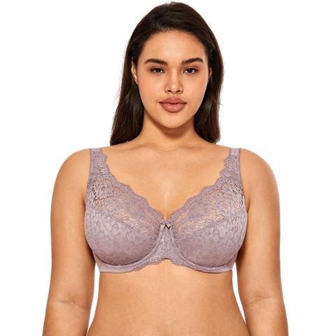 Soutien-gorge en dentelle à armatures Non rembourré pour femme grande taille ► Photo 1/6