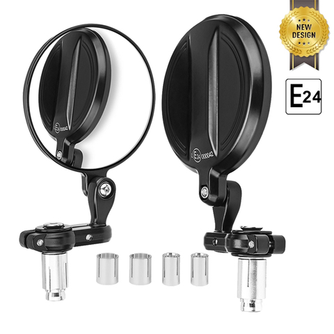 Miroir de moto avec bout de guidon, pour Cafe Racer Nk400 CB125R CB1000R CBF125 Z900 Z750 pour MT07 MT09 R1 R3 vélo ► Photo 1/6