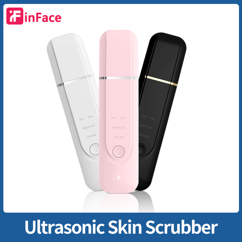 Appareil de beauté d'épurateur de points noirs de nettoyage de Pores ultrasonique de spatule de peau de soin de peau faciale d'épurateur de peau ultrasonique d'inface ► Photo 1/6