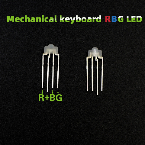 Lumière de clavier mécanique rvb LED, lampe RBG à 4 broches, couleur pour kailh OTM Gateron Greetech interrupteur keycool Razer, 10 pièces ► Photo 1/6