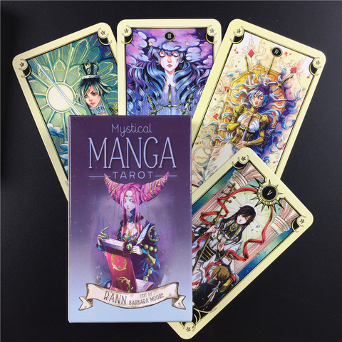 Cartes de Tarot Manga mystique, fournitures de jeux de société en anglais PDF ► Photo 1/6