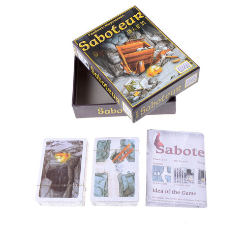 Drôle famille Gag Jeu De société jouets Saboteur Version Jeu De Base + Extension Jeu De société avec des Instructions en anglais pour les enfants jouets drôles ► Photo 1/6