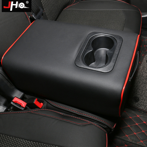 JHO Deuxième Rangée Accoudoir Central Arrière Boîte w/Support De Verre Accoudoir Pour Ford Explorer 2011-2022 2013 2014 15 16 17 18 Accessoires de voiture ► Photo 1/6