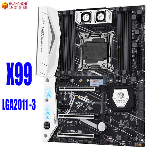 HUANANZHI X99-TF huanan carte mère Intel X99 LGA 2011-3 toutes les séries DDR3/DDR4 RECC SATA3.0 M.2 NVME M.2 WIFI USB3.0 SPDIF ATX ► Photo 1/6