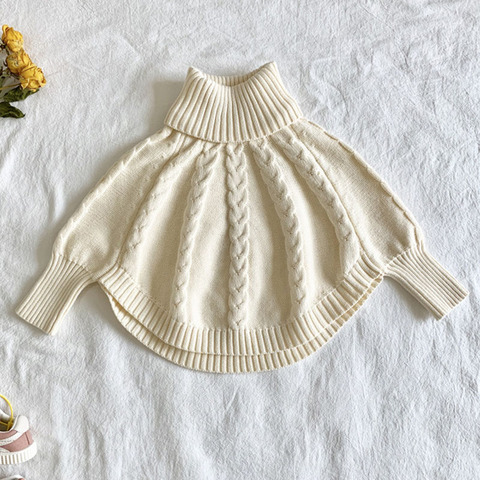 Pull à manches longues et col roulé pour fille, vêtement pour enfant, nouvelle collection automne hiver ► Photo 1/6