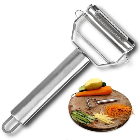 Râpe de fruits et légumes tranchante en acier inoxydable, éplucheur et Julienne, éplucheur et râpe à carottes, outil de cuisine ► Photo 1/6