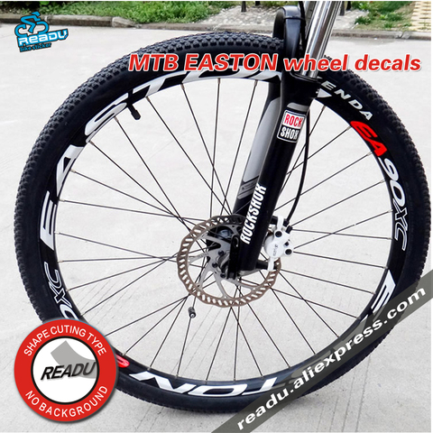 EA90XC support roulette autocollants vélo 26/27.5/29 pouces roues VTT enjoliveur de roue autocollants vélo autocollants jantes réfléchissant stickers ► Photo 1/6