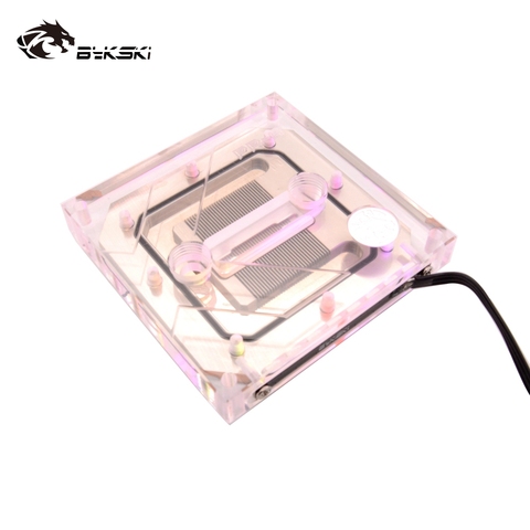 Bykski – bloc d'eau pour processeur INTEL LGA 2011 2066 X99 X299 I7 / 5V 3 broches A-RGB, compatible avec la synchronisation AURA ► Photo 1/6