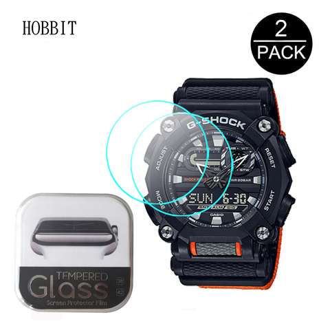 Protecteur d'écran 9H en verre trempé, 2 pièces, pour Casio GA900, verre de protection anti-rayures pour montre connectée ► Photo 1/6