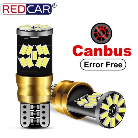 Ampoule Led T10 W5W Canbus sans erreur, 2 pièces, 194 168, éclairage d'intérieur de voiture 3014 SMD, feux de Position de voiture, Auto 12V 6000K ► Photo 1/6