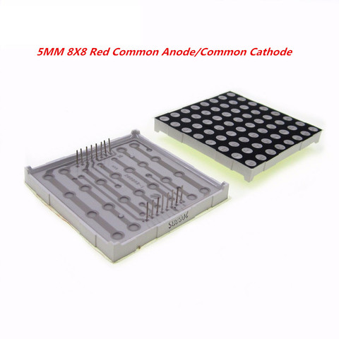 10 pièces 8x8 5mm matrice de points 8*8 16Pin Tube numérique rouge commune Anode LED affichage bricolage Module électronique 2088BS 2088AS pour Arduino ► Photo 1/1