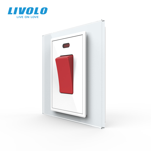 Livolo UK standard 45A interrupteur à bouton-poussoir électrique haute puissance, pour appareils ménagers ► Photo 1/6