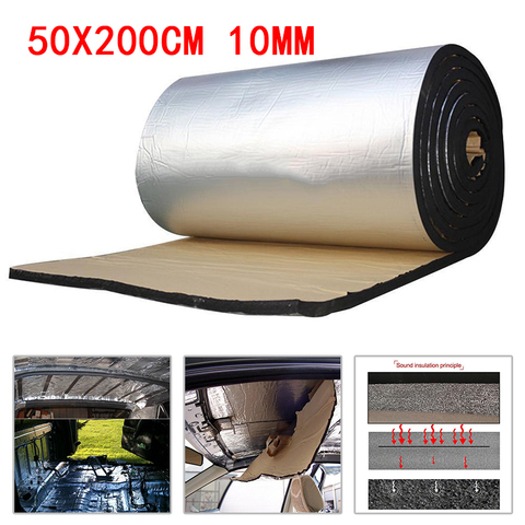 10mm voiture camion pare-feu chaleur son Deadener isolation tapis isolation  phonique laine voiture chaleur son protection thermique 50*200cm -  Historique des prix et avis, Vendeur AliExpress - Auto-motor Accessories  Store