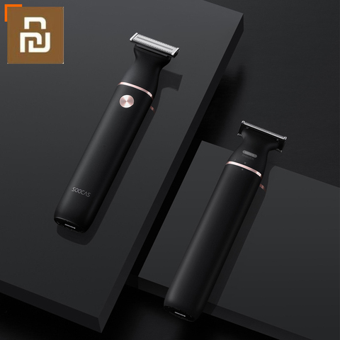 Original Xiaomi rasoir électrique petit t-blade noir lame à trois voies pour un rasage rapide à sec et humide double rasage charge rapide ► Photo 1/6