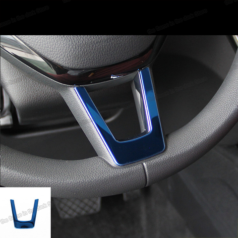Lsrtw2017 – garnitures de volant de voiture en acier inoxydable pour Skoda Kamiq 2022, accessoires d'intérieur, pièces automobiles ► Photo 1/5