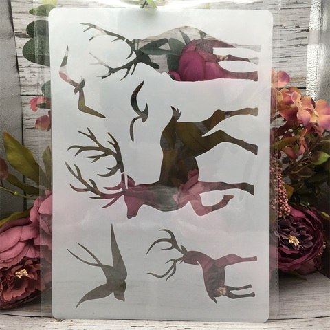 A4 29*21cm Deer Swallow Bird DIY Layering Stencils Painting Scrapbook Coloring Embossing Album Decorative Template ► Photo 1/1