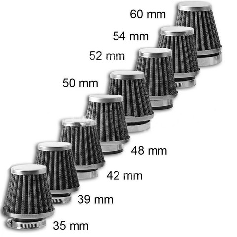 Moto universelle 35-60mm filtre à Air conique nettoyant saleté Pit Bike pour Honda Yamaha Suzuki Kawasaki vélo de rue Taotao Kazuma ► Photo 1/4