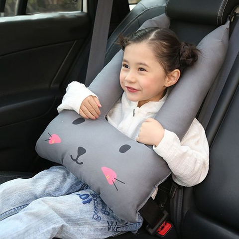Ceinture de sécurité pour bébé, ceinture de siège pour voiture, dessin animé, avec oreiller, protection souple pour enfants ► Photo 1/6