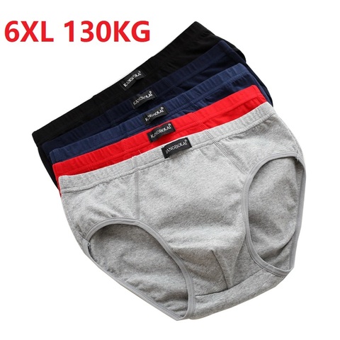 3 pièces/lot 6XL 5XL grande taille coton hommes slips confortables hommes sous-vêtements slips culottes hommes hommes sous-vêtements Drop Shipp ► Photo 1/6