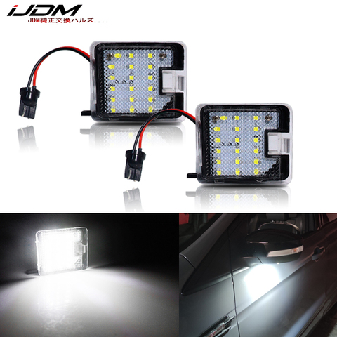 2 pièces LED sous la lumière de flaque de miroir latéral pour Ford Focus 3 Kuga 2 s-max WA6 2 Mondeo 4 5 Grand c-max 2 lumière de courtoisie de voiture d'évasion ► Photo 1/6