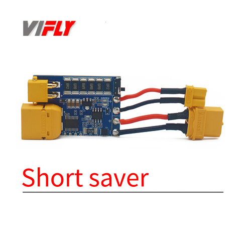 VIFLY ShortSaver 2 Smart bouchon de fumée interrupteur à bouton d'alimentation fusible électronique pour éviter les surintensités de court-Circuit 2-6S XT30 TX60 ► Photo 1/3