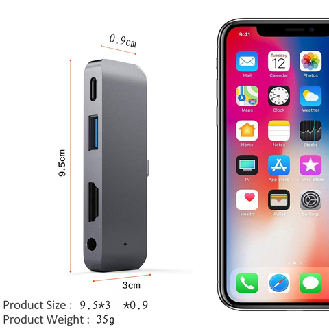 Pour iPad pro 2022 Samsung Microsoft Huawei HTC type-c Mobile Pro adaptateur Hub USB 3.1 à USB-C PD charge 4K HDMI USB 3.0 Hub ► Photo 1/6