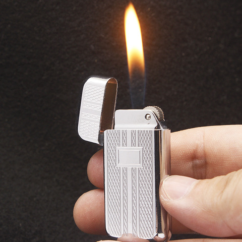 Briquet au Butane à gaz Compact Mini-meule Ultra-mince allume-feu gratuit cadeau publicitaire personnalisé Portable pour homme ► Photo 1/6