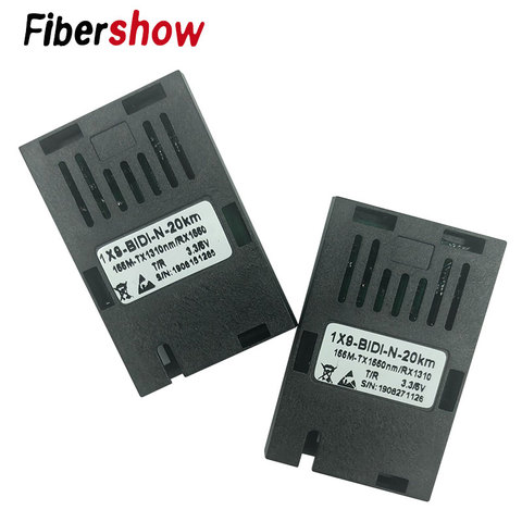 Connecteur SC à fibre unique de 155M bidi, émetteur-récepteur optique de module 1x9 pour convertisseur de média de 100M HTB-3100 ► Photo 1/6