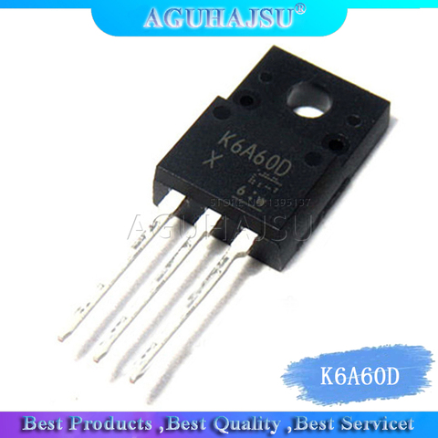 MOSFET 600 plastique canal N, nouveau, original, livraison immédiate, 5 pièces/lot, K6A60D, 6A TO-220F V ► Photo 1/1