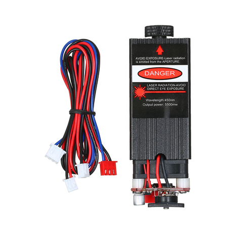 Module Laser professionnel 5500mw/ 2500mw/500mw 12V avec lunettes et câble de connexion pour Machine de gravure de CNC bricolage ► Photo 1/6