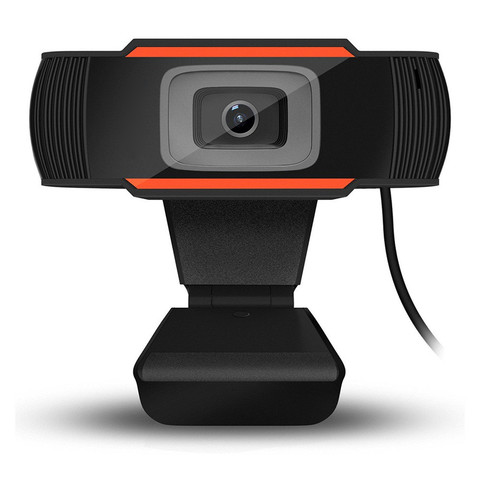 Webcam HD 720p avec micro rotatif PC de bureau caméra Web caméra Mini ordinateur caméra Web caméra vidéo travail d'enregistrement en Stock ► Photo 1/6