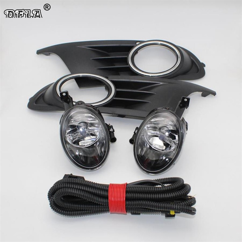 Pour VW Golf 6 MK6 2009 2010 2011 2012 2013 De Golf 6 Cabriolet 2012-2016 Avant Brouillard Lumière Brouillard Lampe + Couverture + Harnais Assemblée ► Photo 1/5