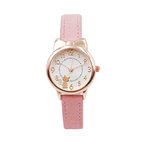 UTHAI – montre à Quartz colorée pour enfants, CQ04, chat multicolore, pour filles ► Photo 1/6