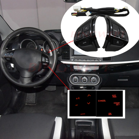 Droite pour Mitsubishi Lancer EX 10 Lancer X Outlander | Interrupteur de volant de direction, télécommande Audio, télécommande, ASX Colt Pajero Sport ► Photo 1/6