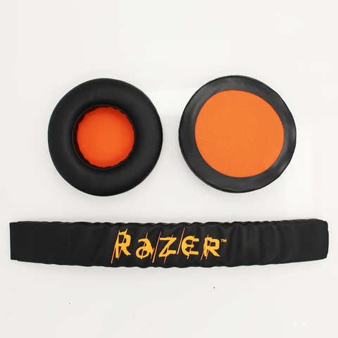 Bandeau supérieur de remplacement pièces de bandeau en plastique + coussinets d'oreillettes coussin pour Razer Kraken Pro 7.1 ou Electra casque de jeu ► Photo 1/5