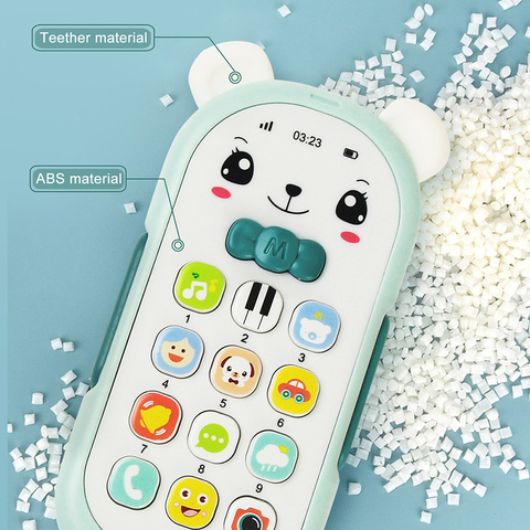 Bébé téléphone jouet téléphone musique Machine sonore pour enfants infantile début éducatif téléphone Mobile jouets cadeau ► Photo 1/6