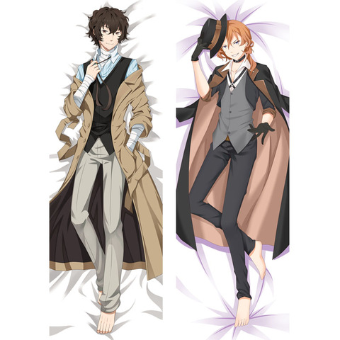 Couverture d'oreiller BL pour chien errant dessin animé Dakimakura Bungo, Osamu Dazai, couverture d'oreiller pour Cosplay, bricolage, taie d'oreiller Otaku, cadeau personnalisé ► Photo 1/5