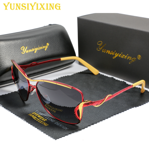 YSYX – lunettes de soleil polarisées à grand cadre pour femmes, E-914, à la mode, protection solaire, papillon, nouvelle collection ► Photo 1/6