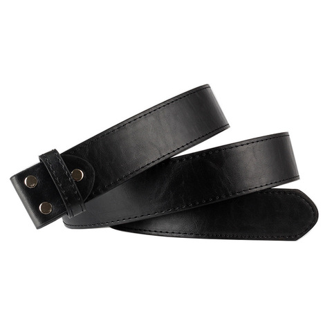 Hommes PU cuir ceinture sans boucle bricolage ceinture accessoires 3.8cm ► Photo 1/6