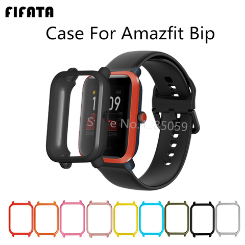 Cadre de étui de protection en polyuréthane FIFATA pour Xiaomi Huami Amazfit Bip housse de protection pour Amazfit Bip Lite coque accessoires de montre intelligente ► Photo 1/6